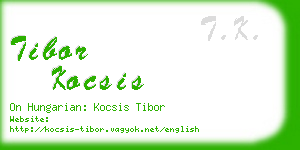 tibor kocsis business card